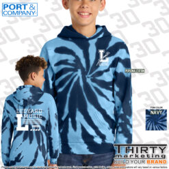 Alternative view of Ledyard Elementary Music Tie-Dye Hoodie