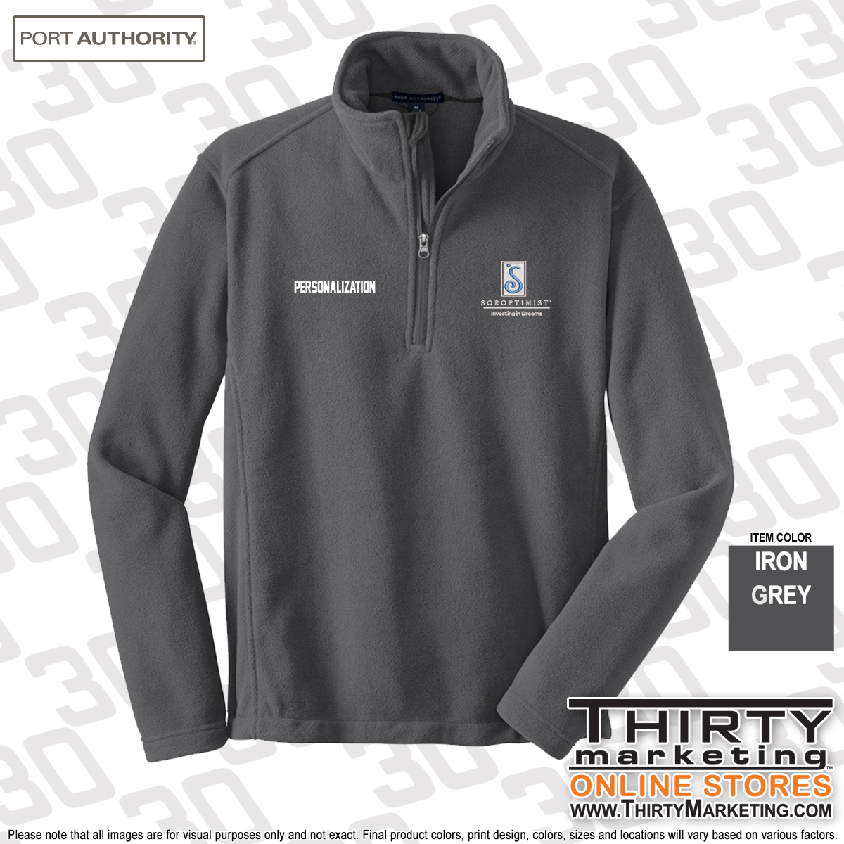 Soroptimist Fleece 1/4-Zip Pullover - Image 2