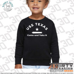 Alternative view of USS Texas FRG Toddler Crewneck Sweatshirt