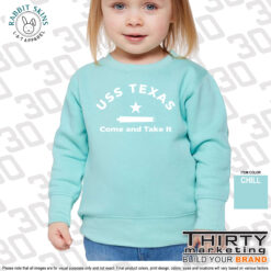 USS Texas FRG Toddler Crewneck Sweatshirt