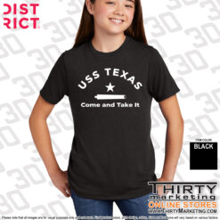 Alternative view of USS Texas FRG Youth Perfect Tri® Tee