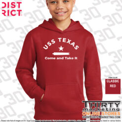 Alternative view of USS Texas FRG Fleece Hoodie