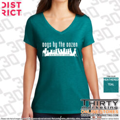 Alternative view of Dogs By The Dozen Perfect Tri® V-Neck Tee