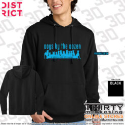 Alternative view of Dogs By The Dozen Fleece Hoodie