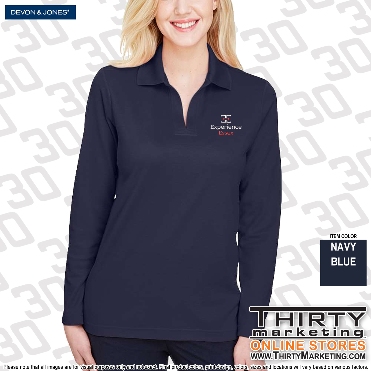 Experience Essex Long Sleeve Polo - Image 2