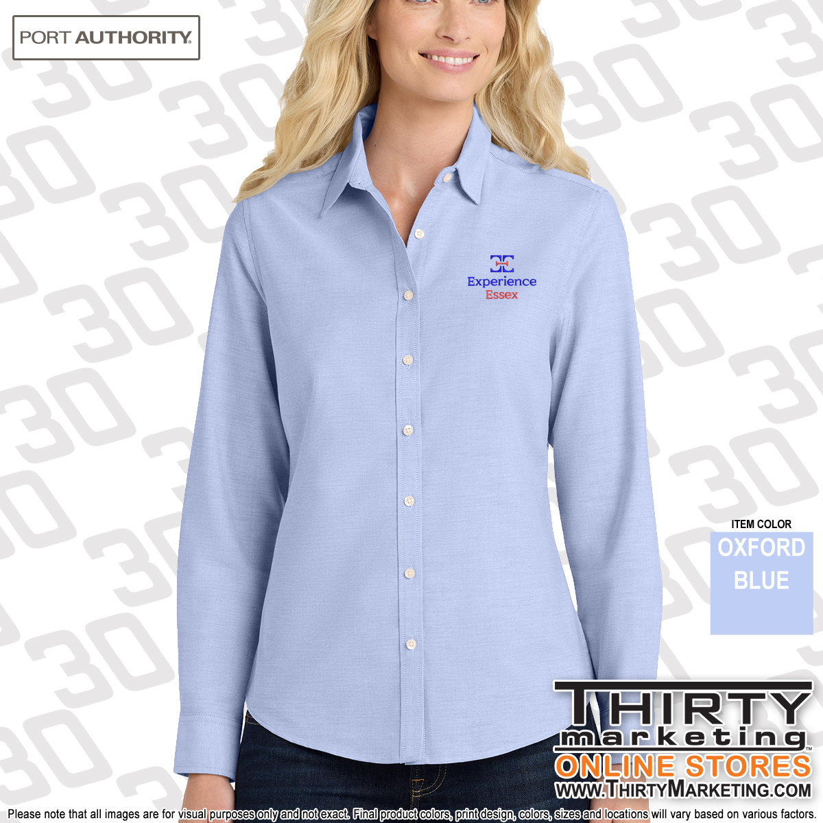 Experience Essex Port Authority® SuperPro™ Oxford Shirt - Image 3