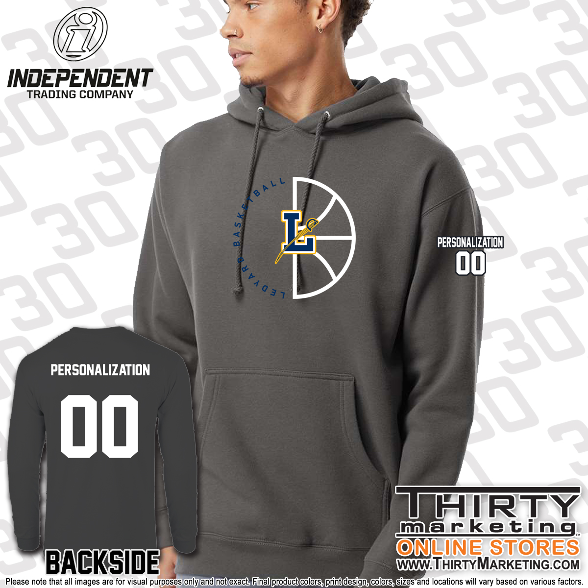 LMS Basketball Independent Heavyweight Hoodie - Image 2
