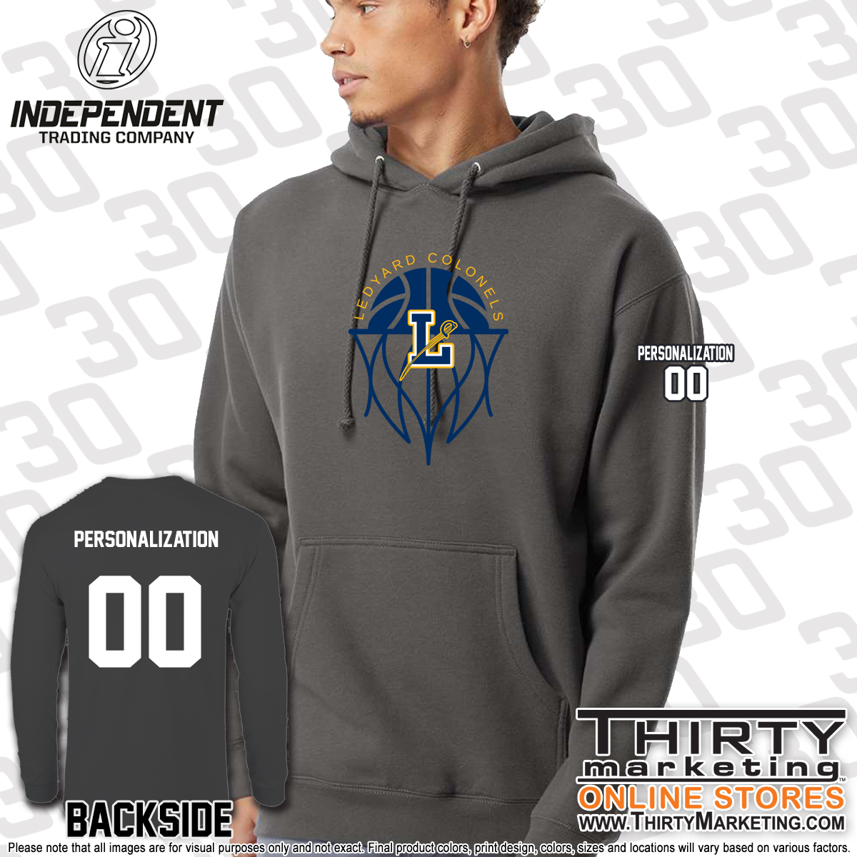 LMS Basketball Independent Heavyweight Hoodie - Image 3