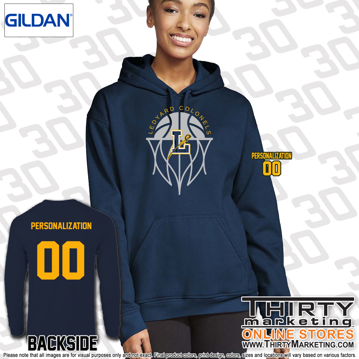 LMS Basketball Gildan Softstyle Hoodie - Image 5