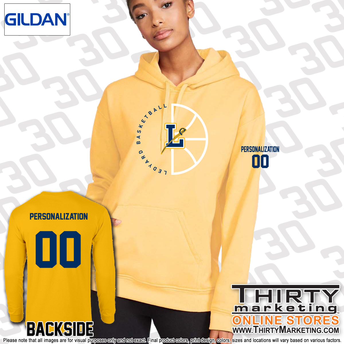 LMS Basketball Gildan Softstyle Hoodie - Image 6