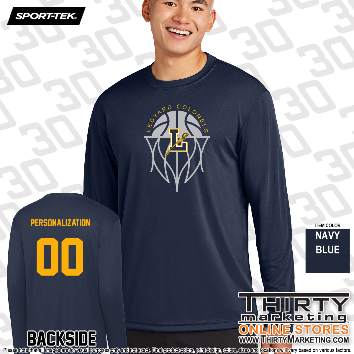LMS Basketball Performance Long Sleeve Tee - Image 2