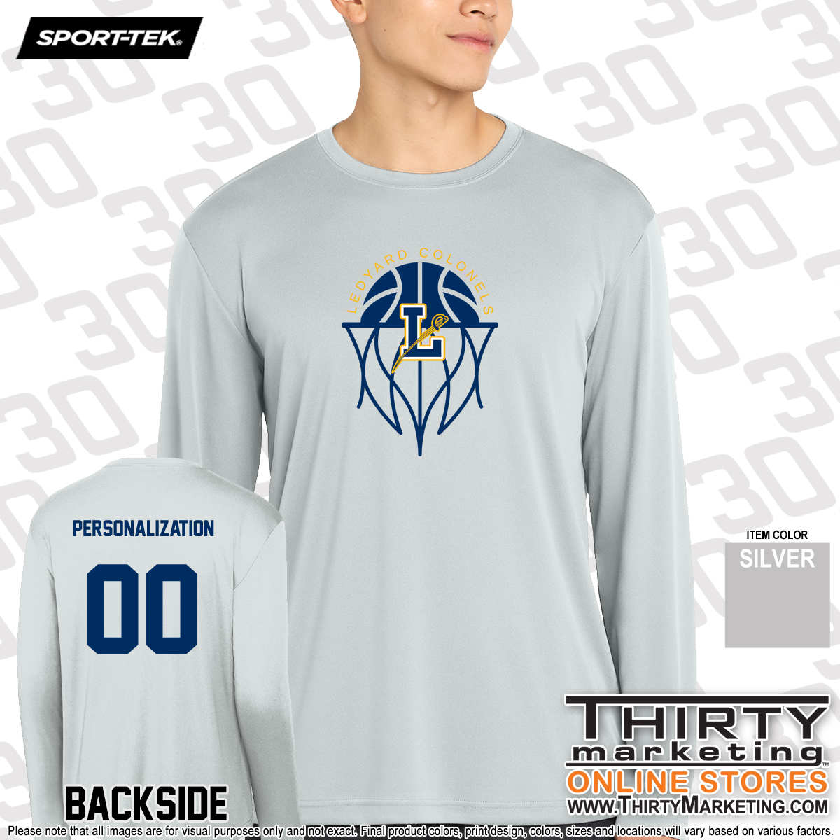 LMS Basketball Performance Long Sleeve Tee - Image 4
