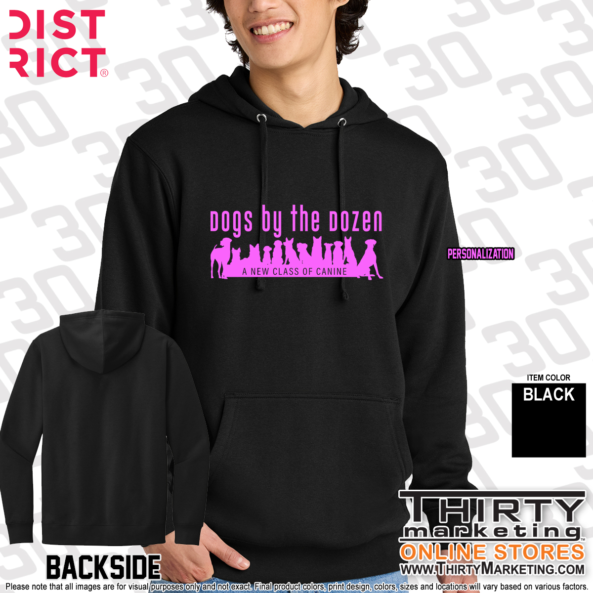 Dogs By The Dozen Fleece Hoodie
