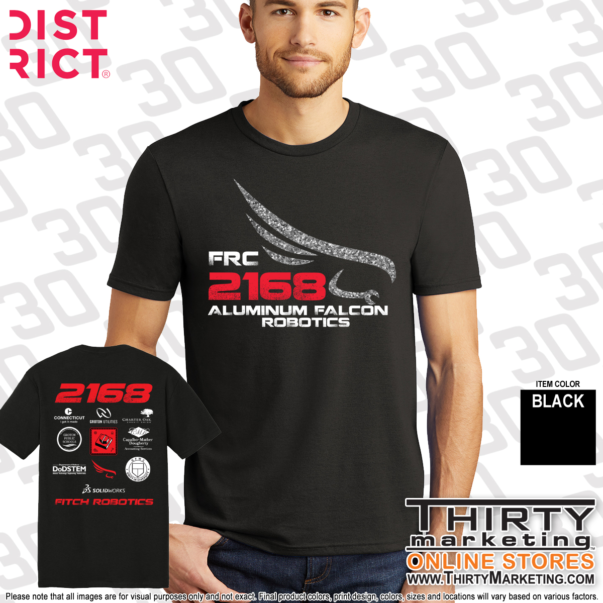 Aluminum Falcons Perfect Tri® Tee - Image 2