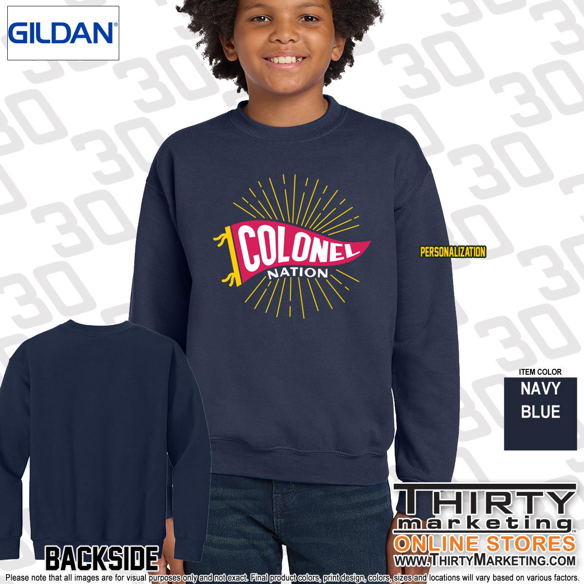 GHS Colonel Nation Crewneck Sweatshirt