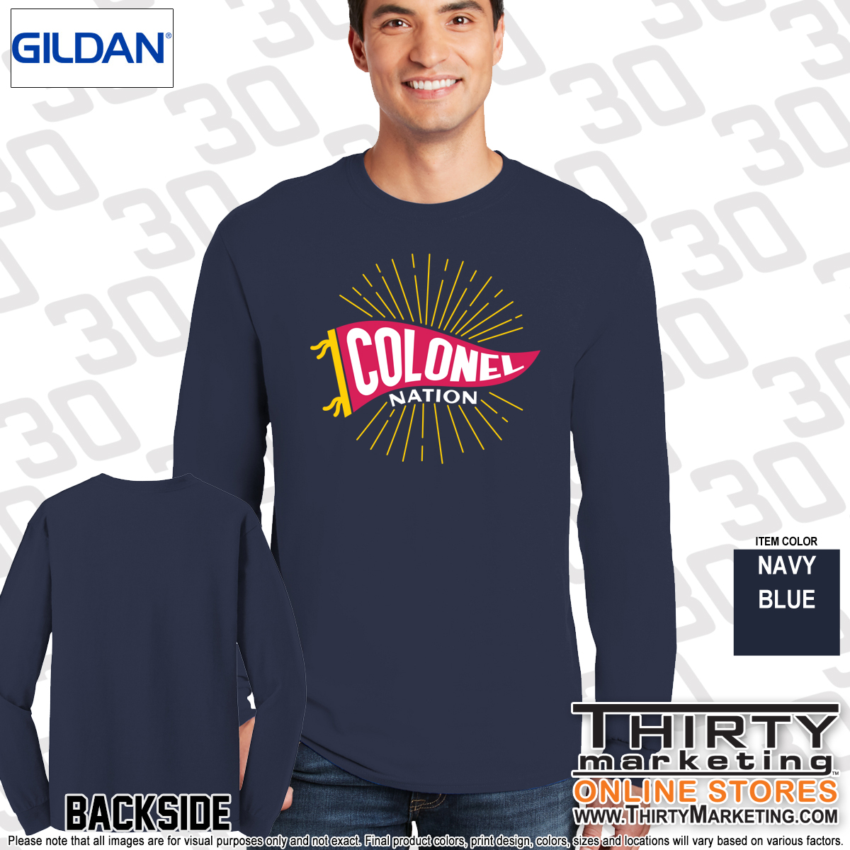 GHS Colonel Nation Long Sleeve T-Shirt - Image 5