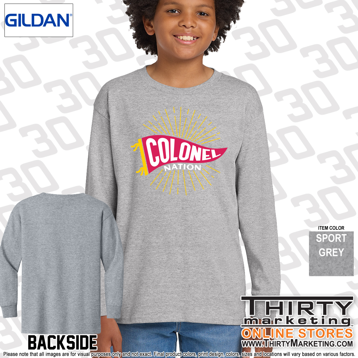 GHS Colonel Nation Long Sleeve T-Shirt - Image 2