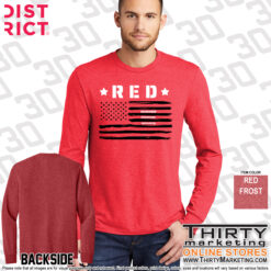 USS Texas FRG RED District Long Sleeve Tee