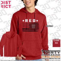 USS Texas FRG RED Fleece Hoodie