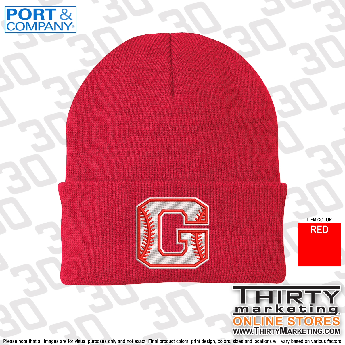Groton Little League Knit Cap - Image 2