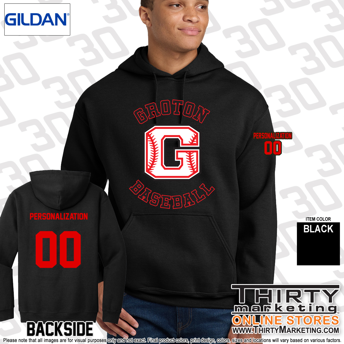 Groton Little League Hoodie - Image 2