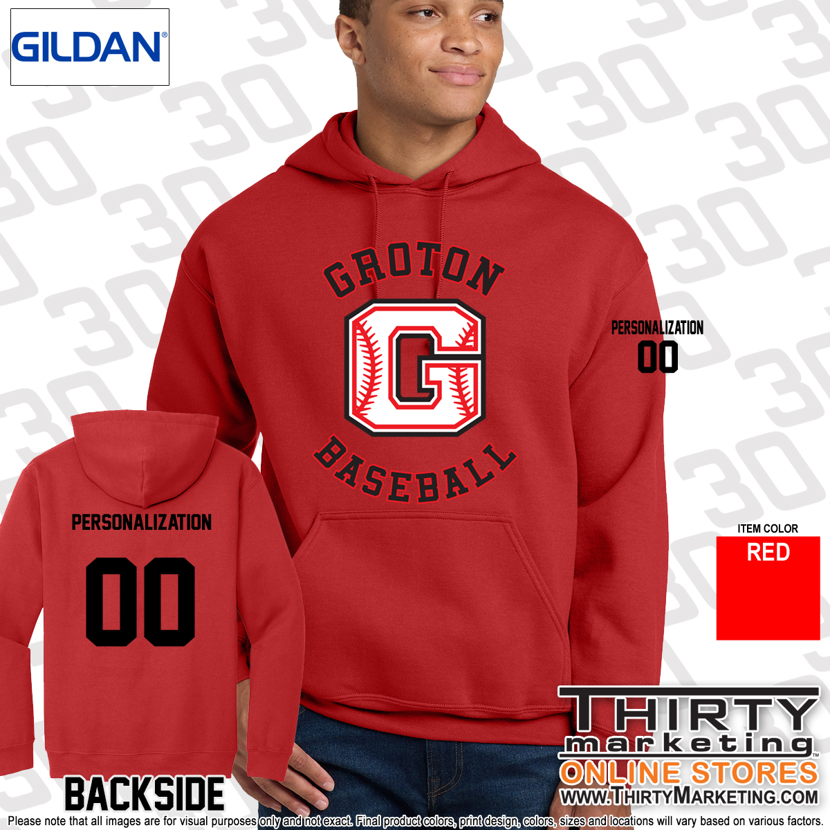 Groton Little League Hoodie - Image 3
