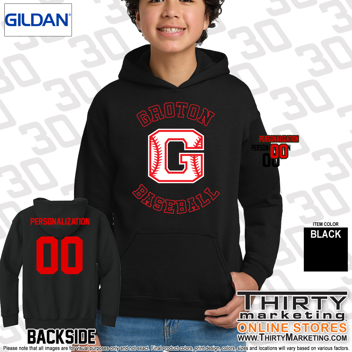 Groton Little League Hoodie - Image 4