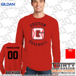 Alternative view of Groton Little League Cotton Long Sleeve T-Shirt