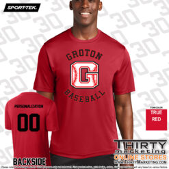 Alternative view of Groton Little League Performance T-Shirt