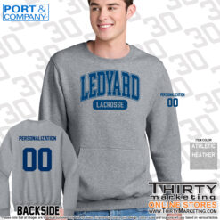 LHS Boys Lacrosse Pocket Crewneck Sweatshirt