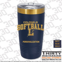 LHS Softball 20oz Engraved Ringneck Tumbler