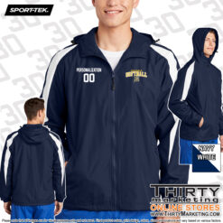 Alternative view of LHS Softball Sport-Tek® Fleece-Lined Colorblock Jacket