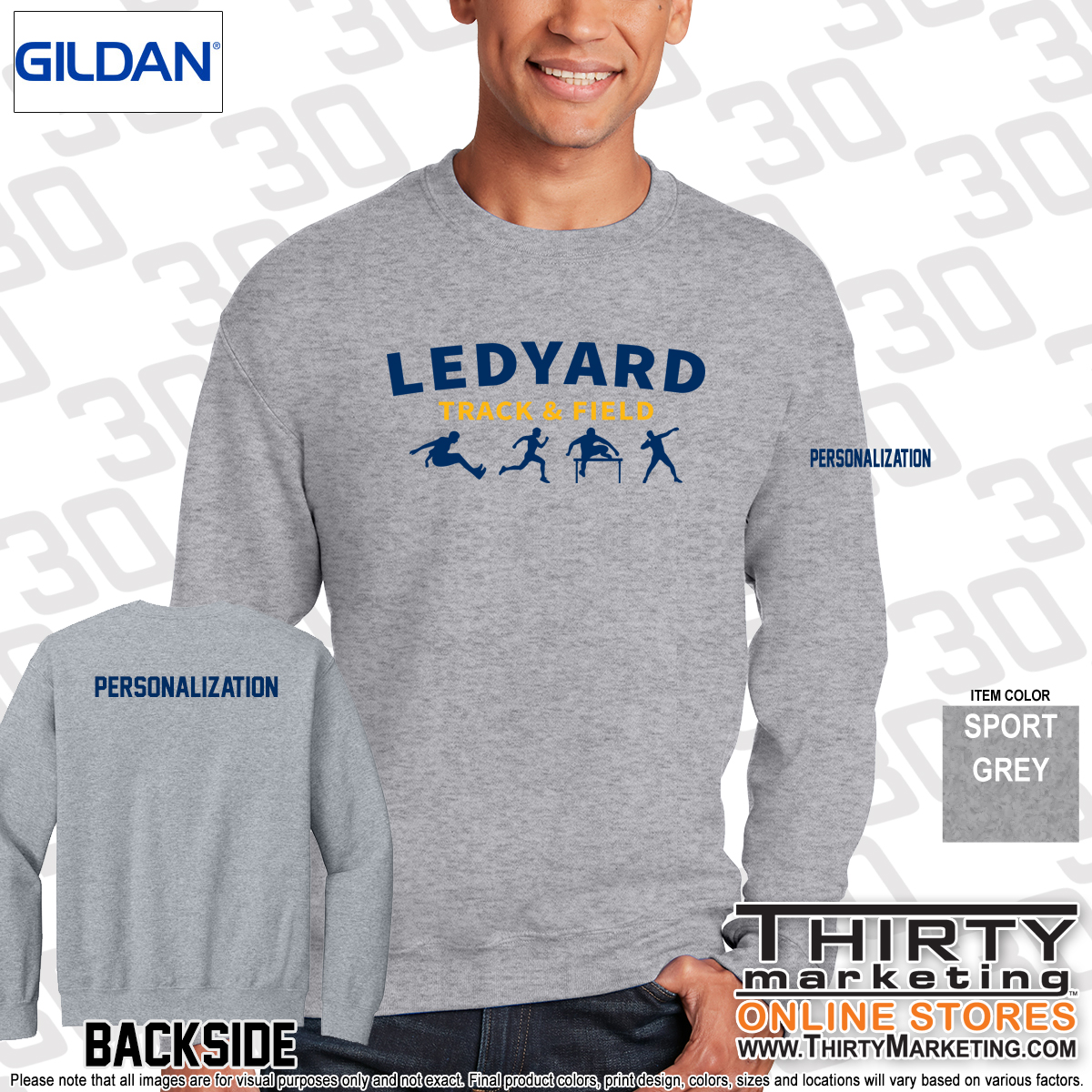 LMS Track & Field Crewneck Sweatshirt - Image 3