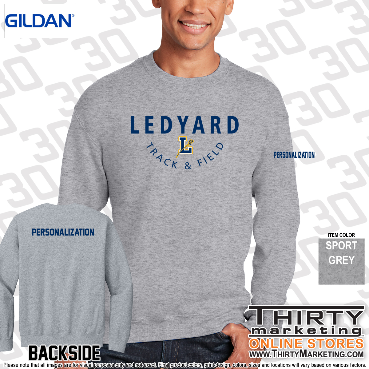 LMS Track & Field Crewneck Sweatshirt - Image 2