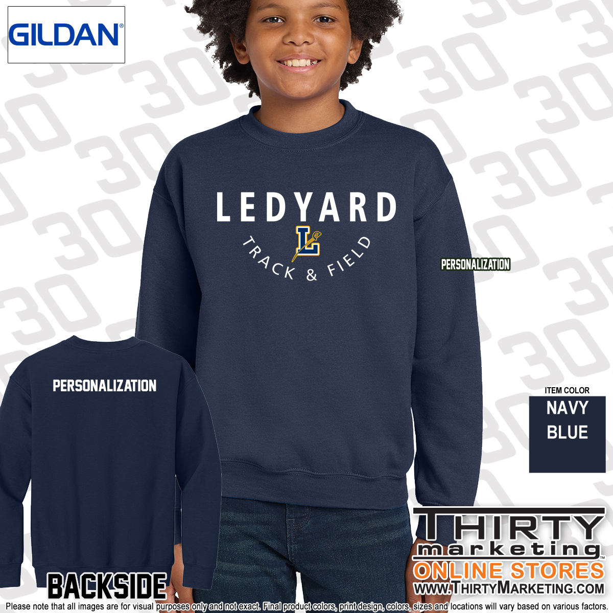 LMS Track & Field Crewneck Sweatshirt - Image 8