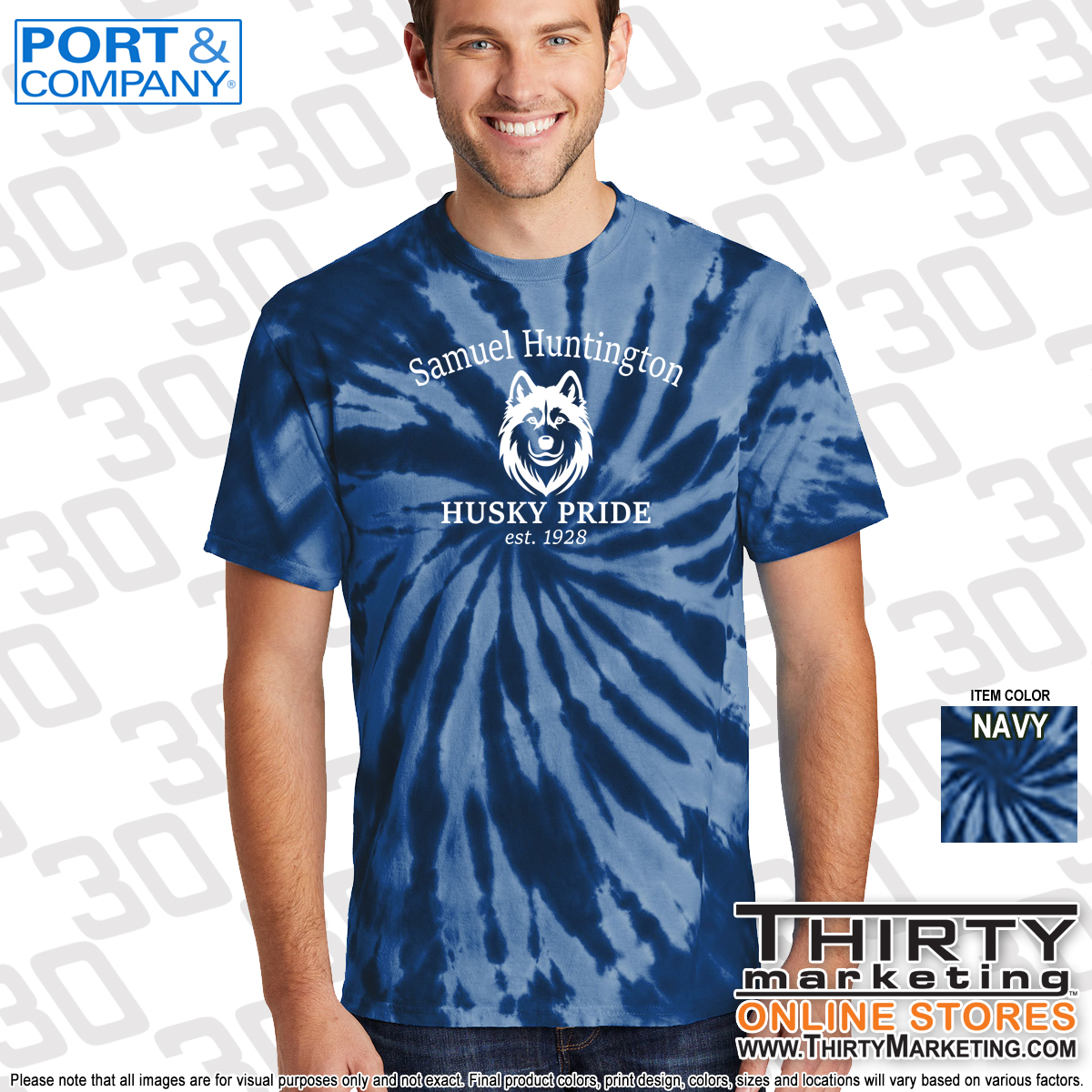 Samuel Huntington School Tie-Dye Tee - Image 2