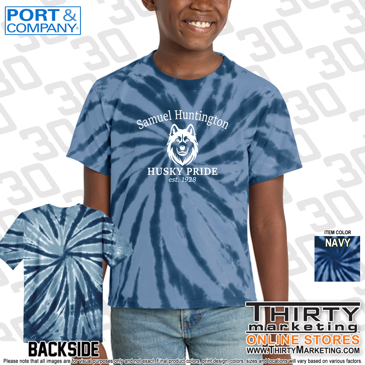 Samuel Huntington School Tie-Dye Tee - Image 4