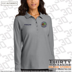Alternative view of Thames River Magnet School Long Sleeve Polo