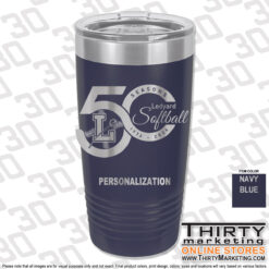 Alternative view of LHS Softball 50 Seasons 20oz Engraved Ringneck Tumbler