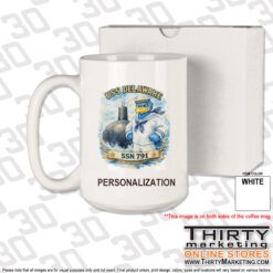 Alternative view of USS Delaware FRG 15oz Coffee Mug