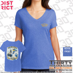 Alternative view of USS Delaware FRG Hen Perfect Tri® V-Neck Tee