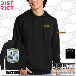 Alternative view of USS Delaware FRG Hen Fleece Hoodie