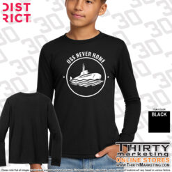 USS Texas FRG Never Home Youth District Long Sleeve Tee