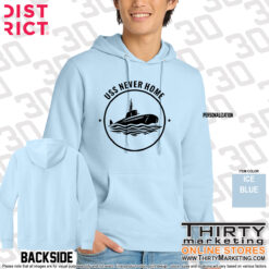 Alternative view of USS Texas FRG Never Home Fleece Hoodie