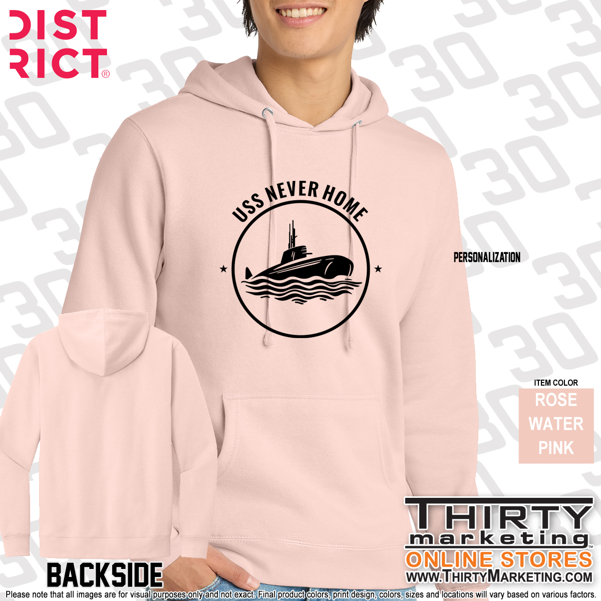 USS Texas FRG Never Home Fleece Hoodie - Image 10