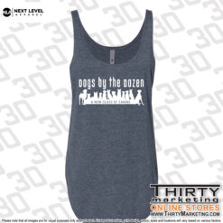 Alternative view of Dogs By The Dozen Women's Festival Tank