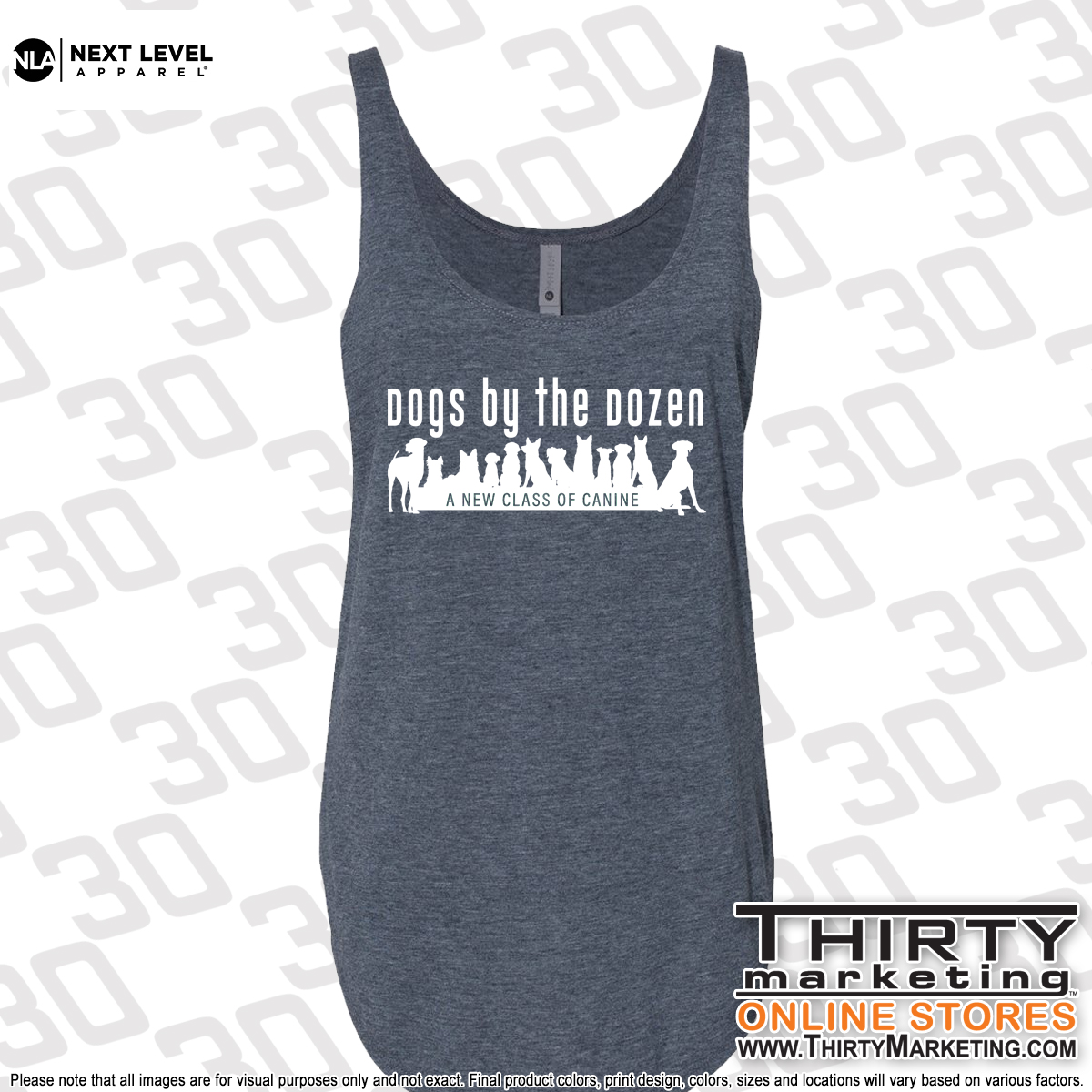 Dogs By The Dozen Women's Festival Tank - Image 2