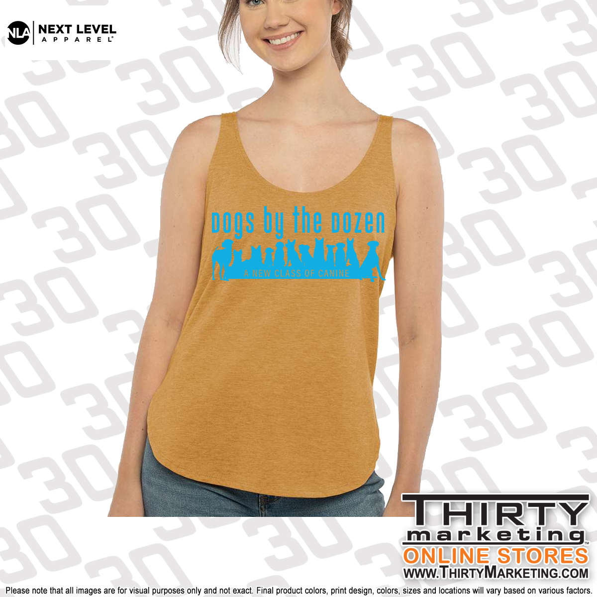 Dogs By The Dozen Women's Festival Tank