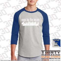 Alternative view of Dogs By The Dozen Colorblock Raglan Jersey