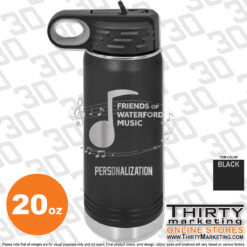 Friends of Waterford Music Engraved 20oz Water Bottle